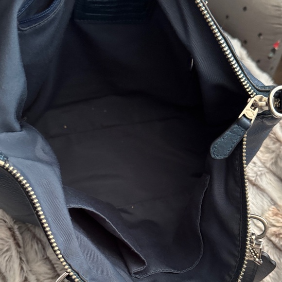 Coach F36675 Pebble Leather Small Kelsey Satchel- Silver/ Teal - Picture 5 of 5